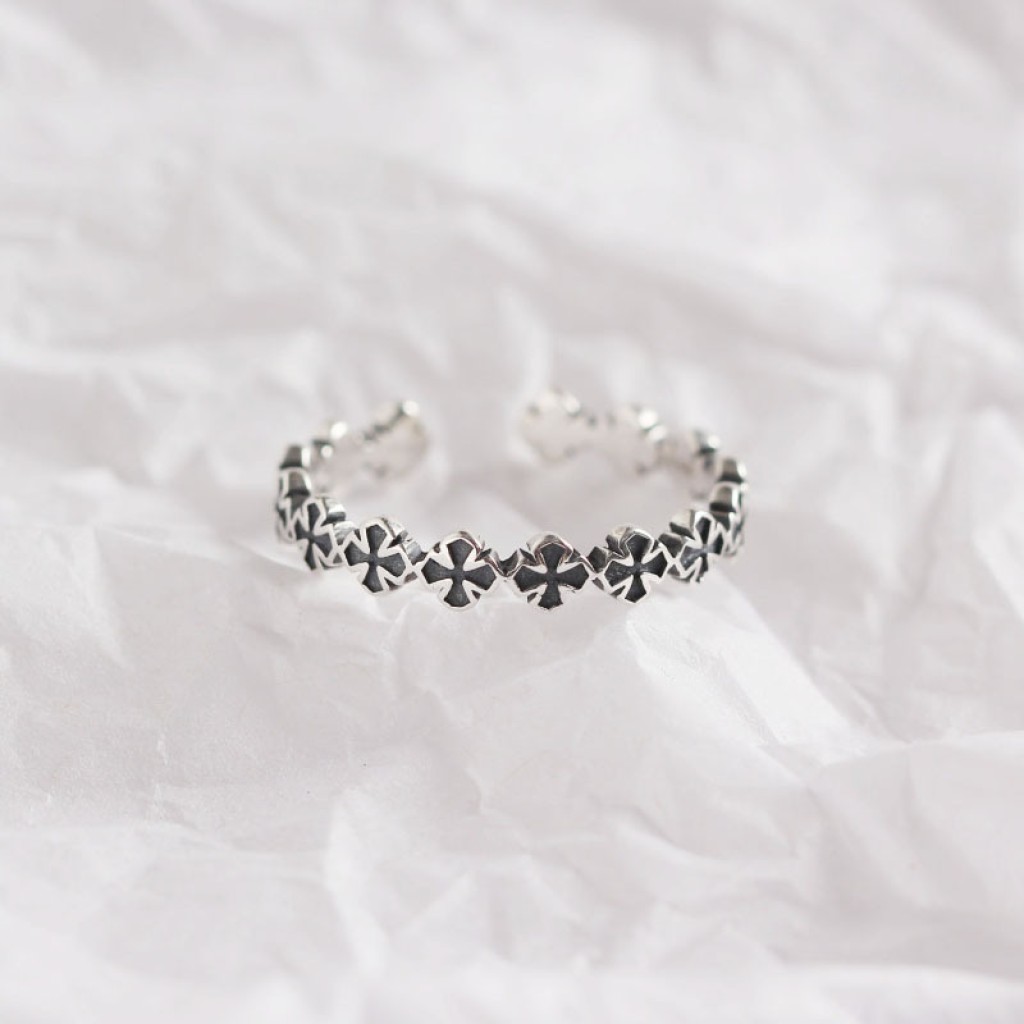 Adjustable ring silver 925