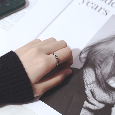Adjustable ring silver 925