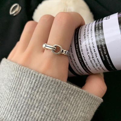 Adjustable ring silver 925