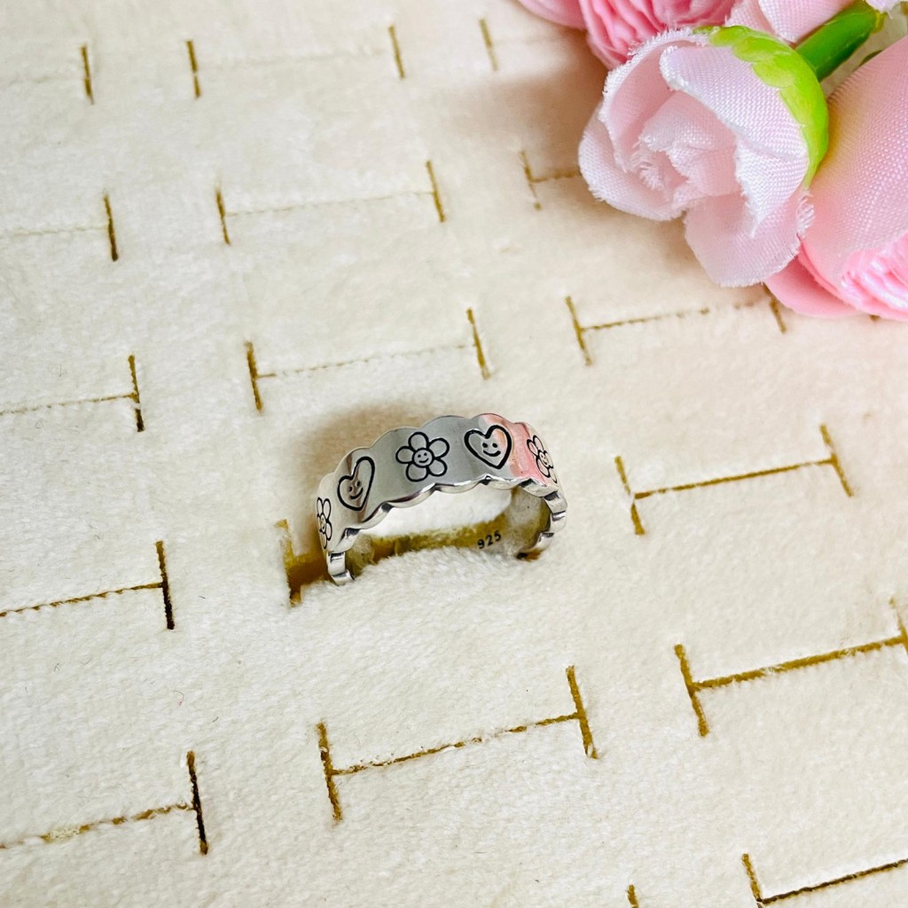 Adjustable ring silver 925