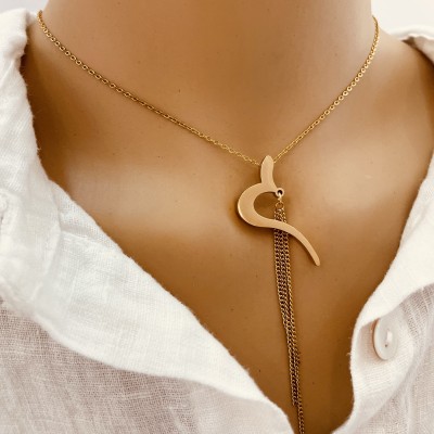 Necklace+Earrings stainless steel