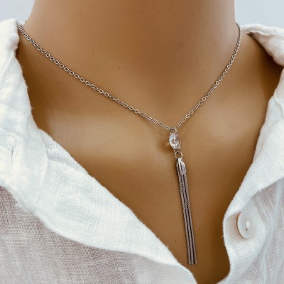 Necklace+Earrings stainless steel