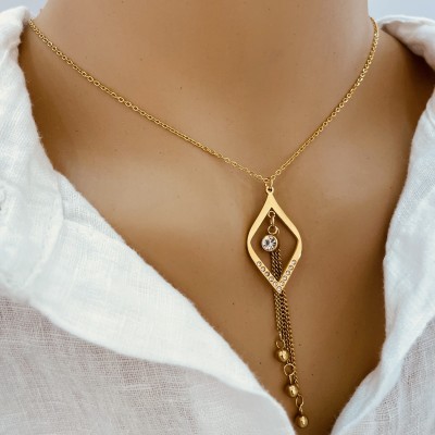 Necklace+Earrings stainless steel