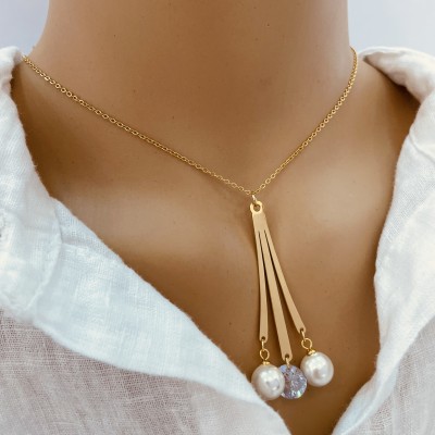Necklace+Earrings stainless steel