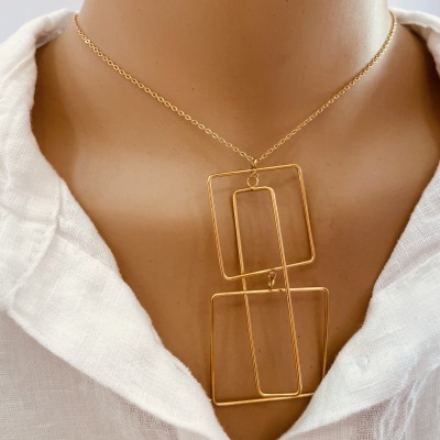 Necklace+Earrings Stainless Steel